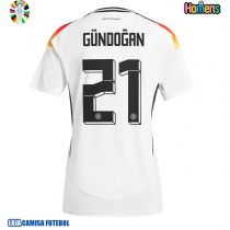 Camisa de Futebol Alemanha Ilkay Gundogan #21 Equipamento Principal Europeu 2024 Manga Curta